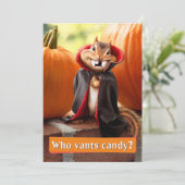 Chipmunk Vampier Kaart (Staand voorkant)