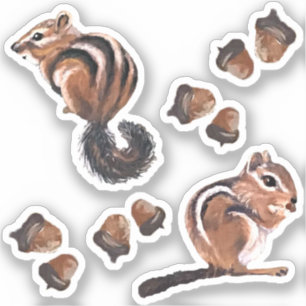 Chipmunk Vinyl Stickers