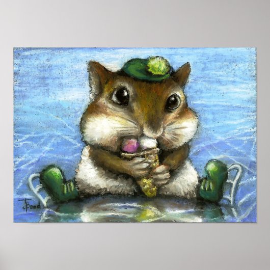 chipmunkafdruk poster (Voorkant)