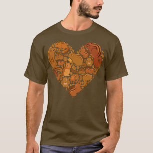 Chipmunks als hartspunk t-shirt