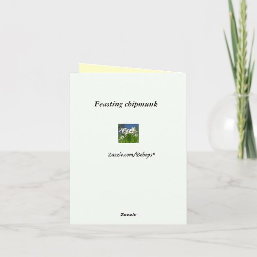 Chipmunk's dank je bedankkaart (Achterkant)