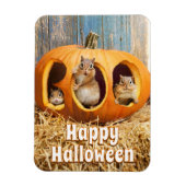 Chipmunks Inside Boo Jack-o-Lantern Magneet (Verticaal)