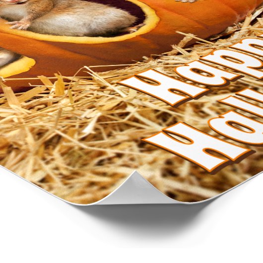 Chipmunks Inside Boo Jack-o-Lantern Poster (Hoek)