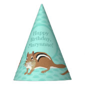 Chipmunks Thema Birthday Party Custom Feesthoedjes (Voorkant)