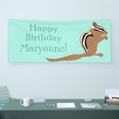 Chipmunks Thema Birthday Party Custom Spandoek (Beurs)