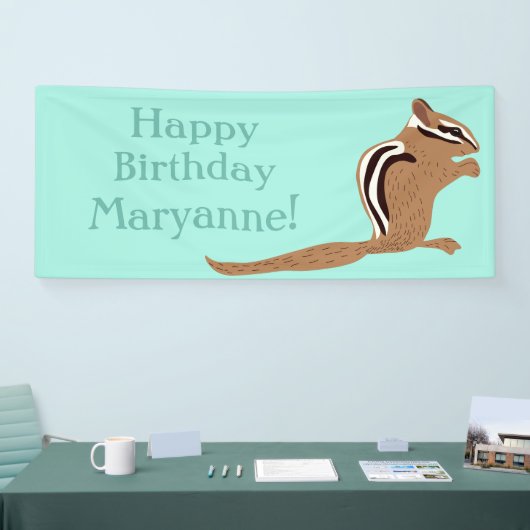 Chipmunks Thema Birthday Party Custom Spandoek (Beurs)