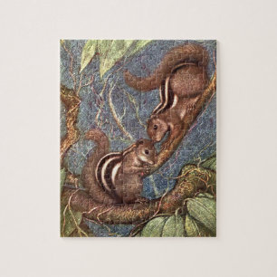 Chipmunks van Louis Sargent,  wilde dieren Legpuzzel
