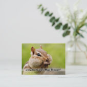 ChipmunkVisitekaartjes Visitekaartje (Staand voorkant)