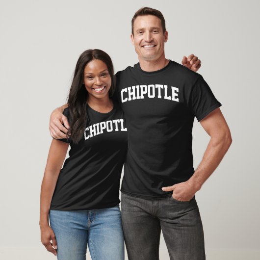 Chipotle Retro Sports Arch Funny T-shirt (Unisex)