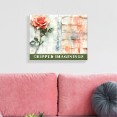 CHIPPED IMAGININGS Stretched Canvas Print (Insitu (Woonkamer))