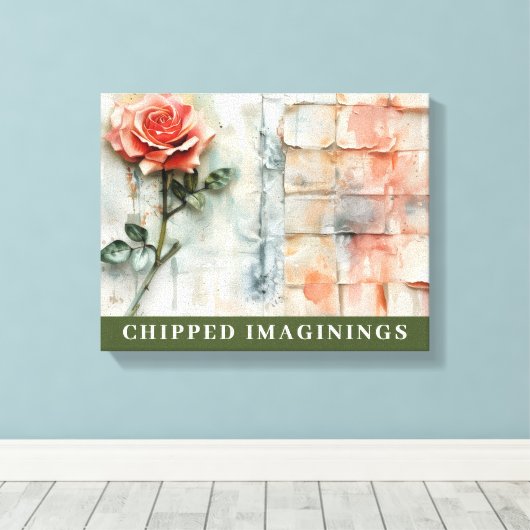 CHIPPED IMAGININGS Stretched Canvas Print (Insitu (Houten vloer))