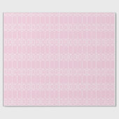 Chippendale Achthoekige Tralie in Roze Cadeaupapier (Vlak)