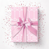 Chippendale Octagon Trellis in Pink Cadeaupapier