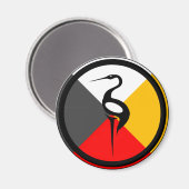 Chippewa Dodem Ajijaak Magneet (Voorkant / Achterkant)