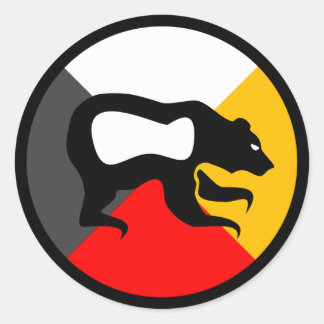Chippewa Dodem Makwa Ronde Sticker