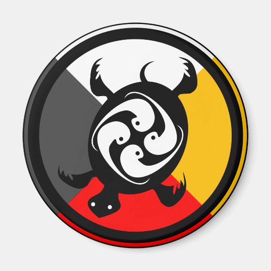 Chippewa Dodem Miskwaadesi Magneet (Voorkant)