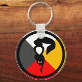 Chippewa Dodem Waabizheshi Sleutelhanger (Voorkant)