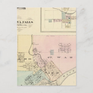 Chippewa-Herfsten en dorp Neillsville Briefkaart