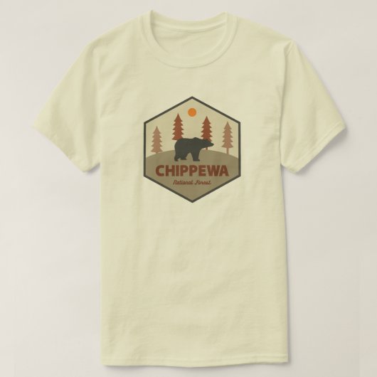Chippewa National Forest Minnesota Bear T-shirt (Design voorkant)