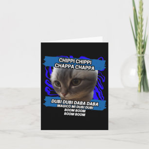 Chippi Chippi Chappa Chappa Dancing Cat Meme Kaart