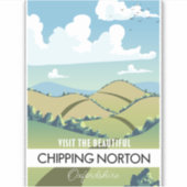 Chipping Norton Oxfordshire Sticker (Voorkant)