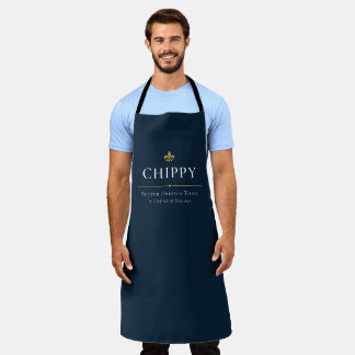 Chippy beter gekleed dan een Franse salade Schort