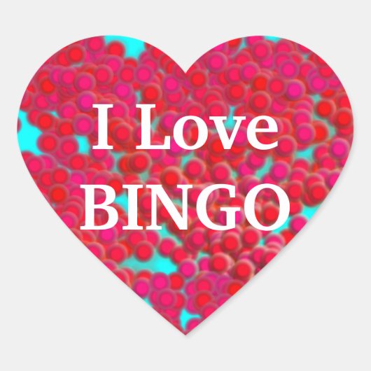 Chips de Bingo sur Stickers Cardiaques (Devant)