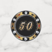 Chips de poker VIP 50-100-500 de table Confetti (Petit recto)