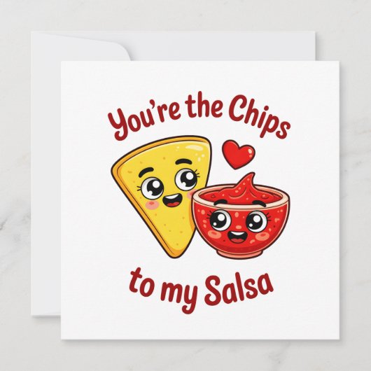 Chips en Salsa kaart (Voorkant)