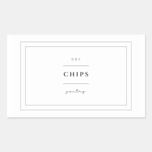 Chips Food Label Stickers (Voorkant)