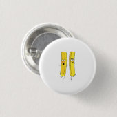 Chips, frietjes thema ronde button 3,2 cm (Voorkant /achterkant)