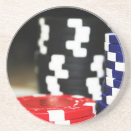 Chips Gambling Casino Win Game Luck Risk Bet Zandsteen Onderzetter