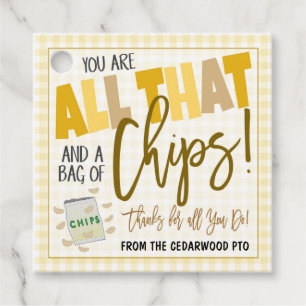 Chips Gift Label