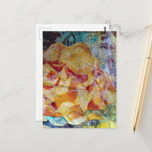 chips junk journal Mixed Media Collage Briefkaart