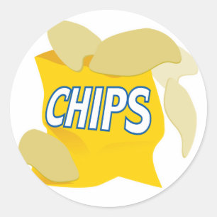 chips ronde sticker