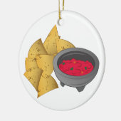 Chips & Salsa Keramisch Ornament (Links)