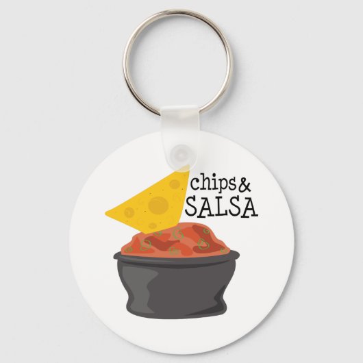 Chips & Salsa Sleutelhanger (Voorkant)