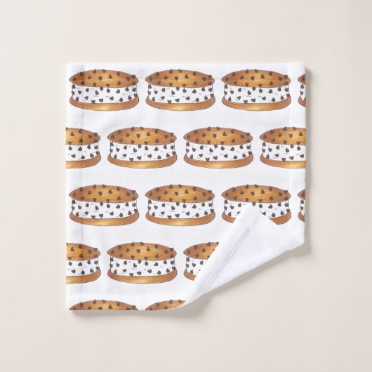 Chipwich Chocolate Chip Cookie Cream Sandwich Bad Handdoek (Wasdoekje)