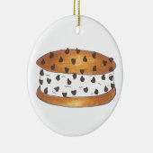 Chipwich Chocolate Chip Cookie Cream Sandwich Keramisch Ornament (Rechts)
