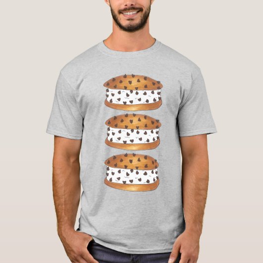 Chipwich Chocolate Chip Cookie Cream Sandwich T-shirt (Voorkant)