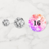 Chique 15e 16e verjaardag edelstenen confetti (Voorkanten)