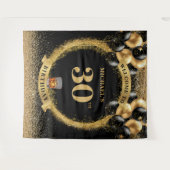 Chique 30 man verjaardag whisky viering banner wandkleed (Voorkant (horizontaal))