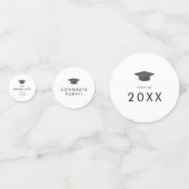 Chique Afstudeerder Pet Congrats Afstudeerder Afst Confetti (Voorkanten)