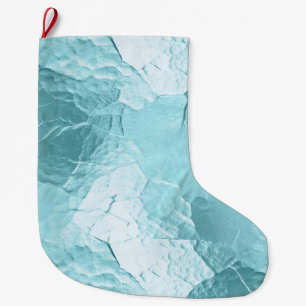 Chique Aqua Mint Blauw Glam Grote Kerstsok
