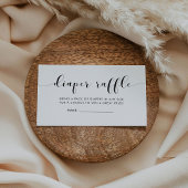 Chique baby shower luier loterij inzet informatiekaartje