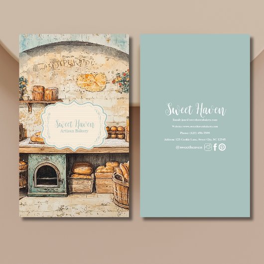 chique bakkerij visitekaartje