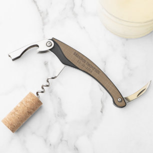 Chique Beige Klasse Taupe Bruine Weefstructuur Kurkentrekker