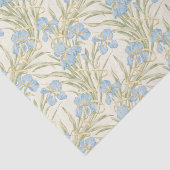 Chique  Blauwe Iris Tissuepapier (Detail)