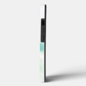 Chique Blauwe Waterverf Abstracte Monogram Case-Mate iPhone Case (Achterkant / Links)