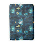 Chique blauwgroen chrysant badmat (Voorkant Verticaal)